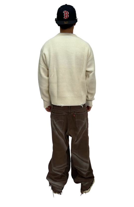 JEANS BROWN SPACE BAGGY