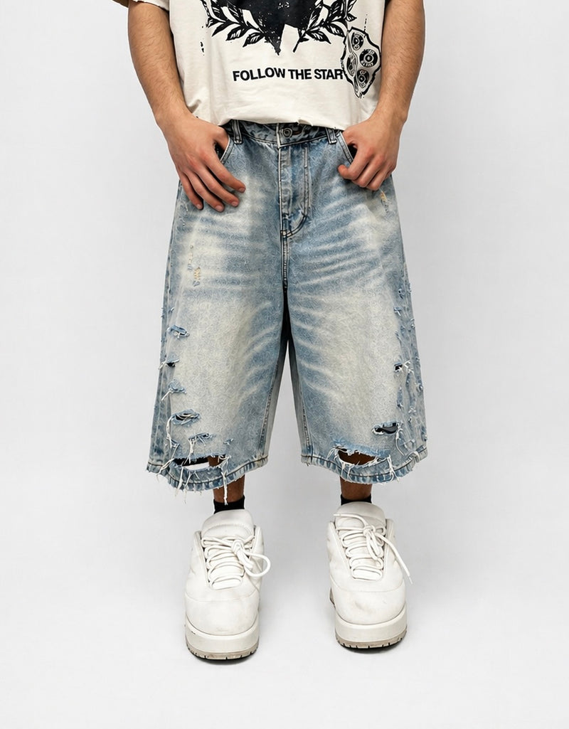 JORTS LIGHT DISTRESSED