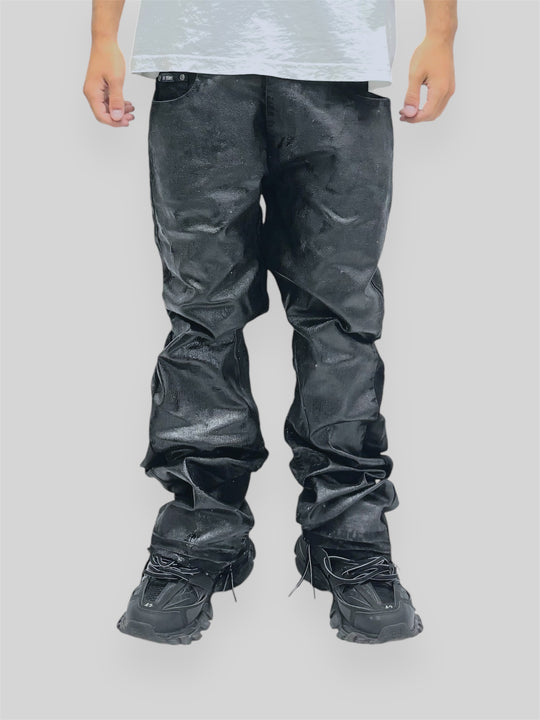 DENIM WAXED EFFECT BLACK