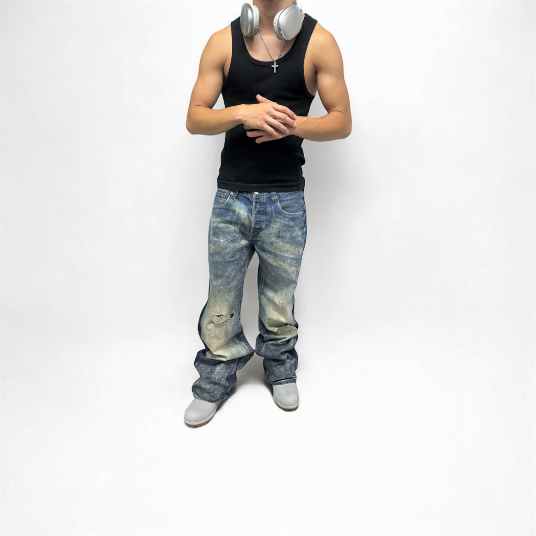 JEANS WAXED SEA